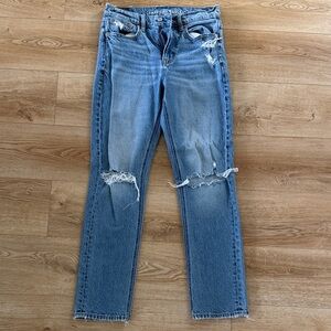 Distressed Blue Women's Jeans